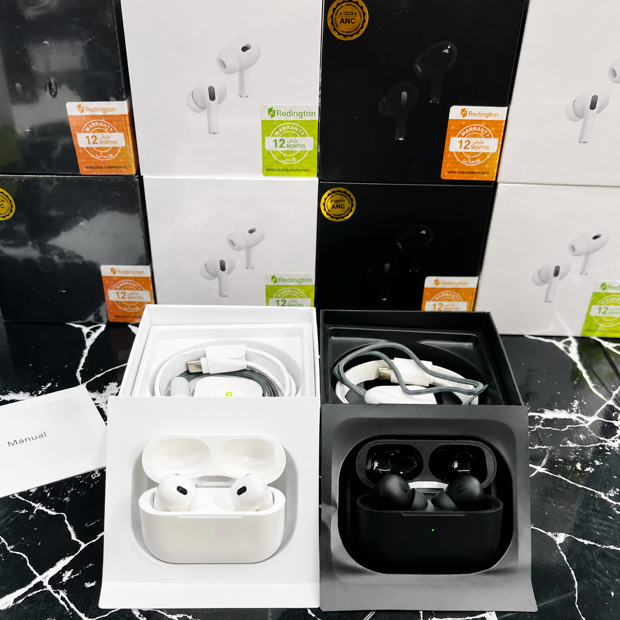 AirPods Pro Style Wireless Earbuds – ANC Bluetooth Earphones with Charging Case