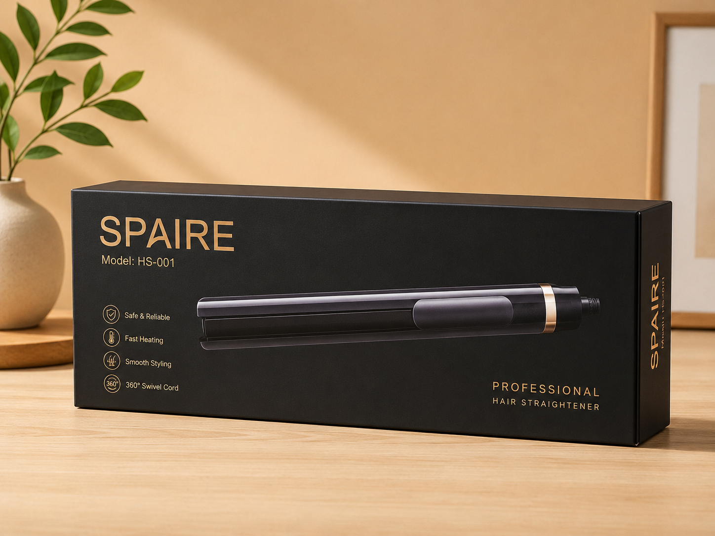 SPAIRE Professional Hair Straightener – HS-001